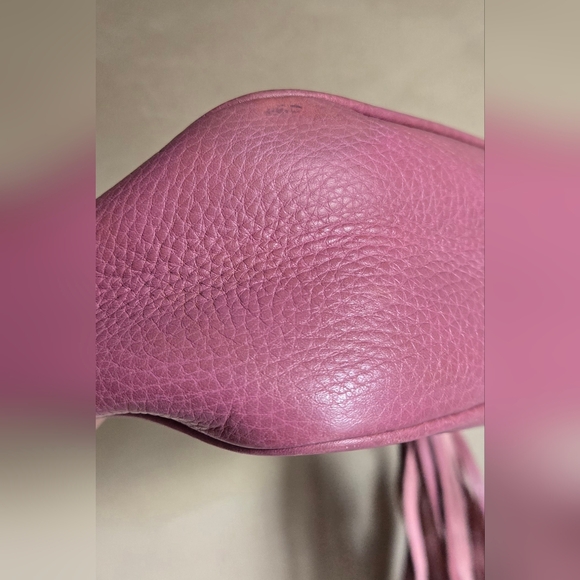 Gucci Pink Soho Disco Crossbody Bag Leather Small - Picture 16 of 16